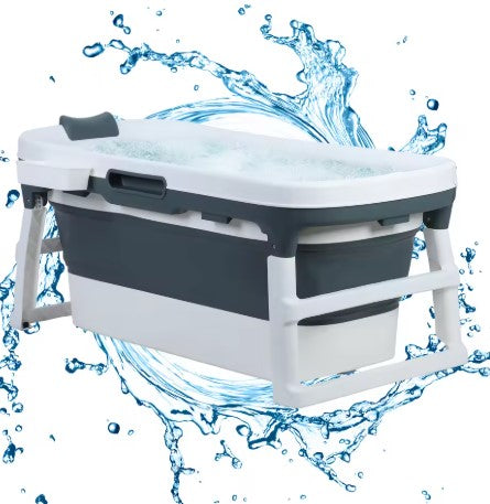 46″ Portable Collapsible Bathtub for Adults and Kids
