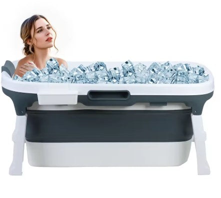 46″ Portable Collapsible Bathtub for Adults and Kids