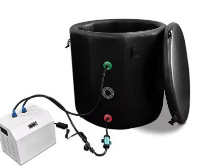 Foldable Cryotherapy Tub + 1/3 HP Chiller with Ozone Water Cooler
